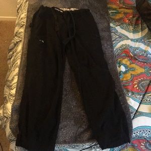 Black scrub pants